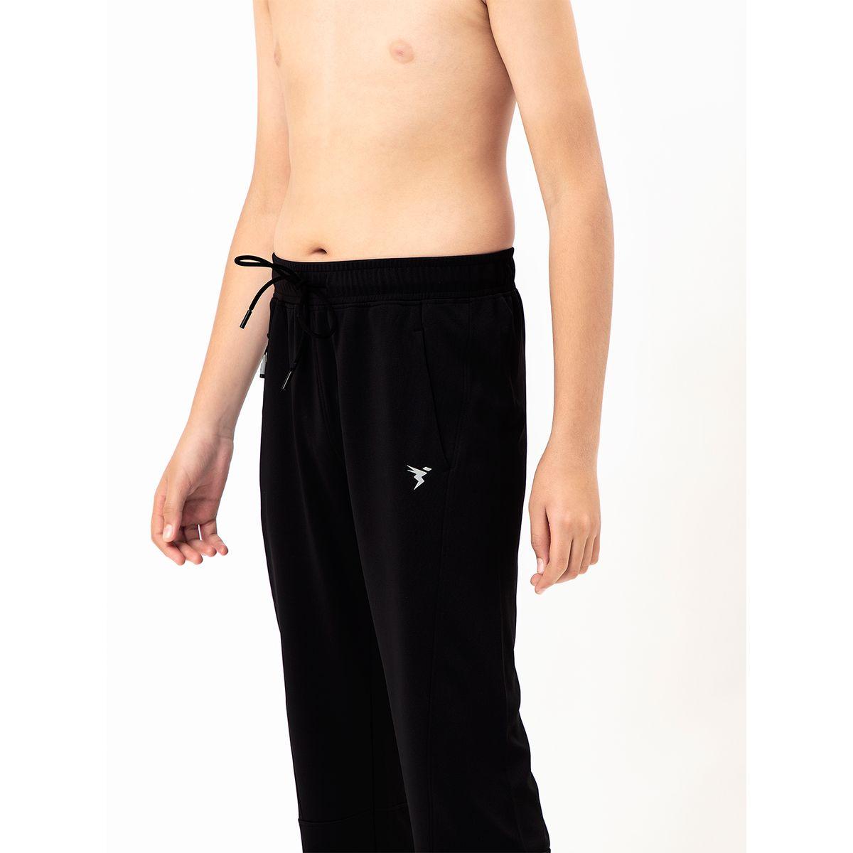 Technosport X Styli  Solid Slim Fit Track Pants with Logo Detail-boys-clothing-sportswear-bottoms-image-9