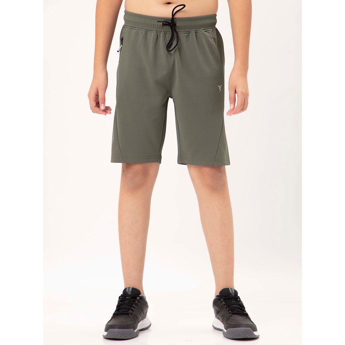 Technosport X Styli  Logo Print Shorts with Drawstring-boys-clothing-bottoms-shorts-image-1