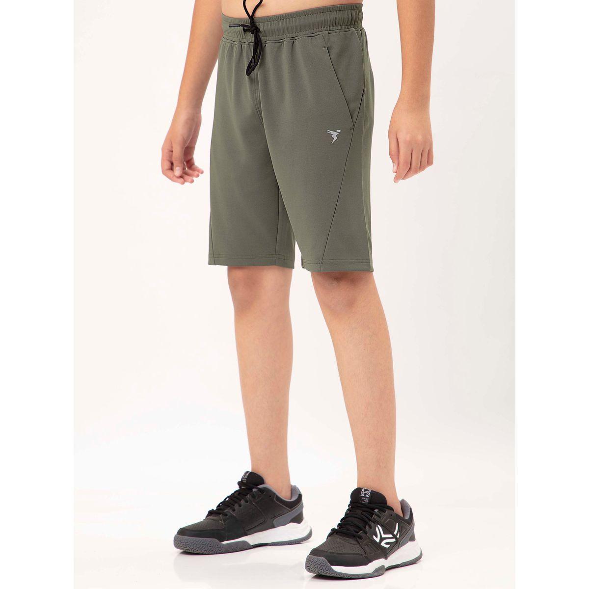 Technosport X Styli  Logo Print Shorts with Drawstring-boys-clothing-bottoms-shorts-image-2