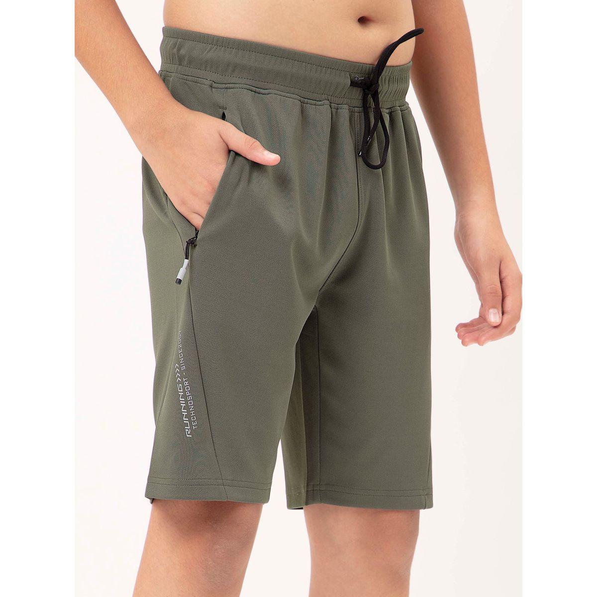 Technosport X Styli  Logo Print Shorts with Drawstring-boys-clothing-bottoms-shorts-image-4