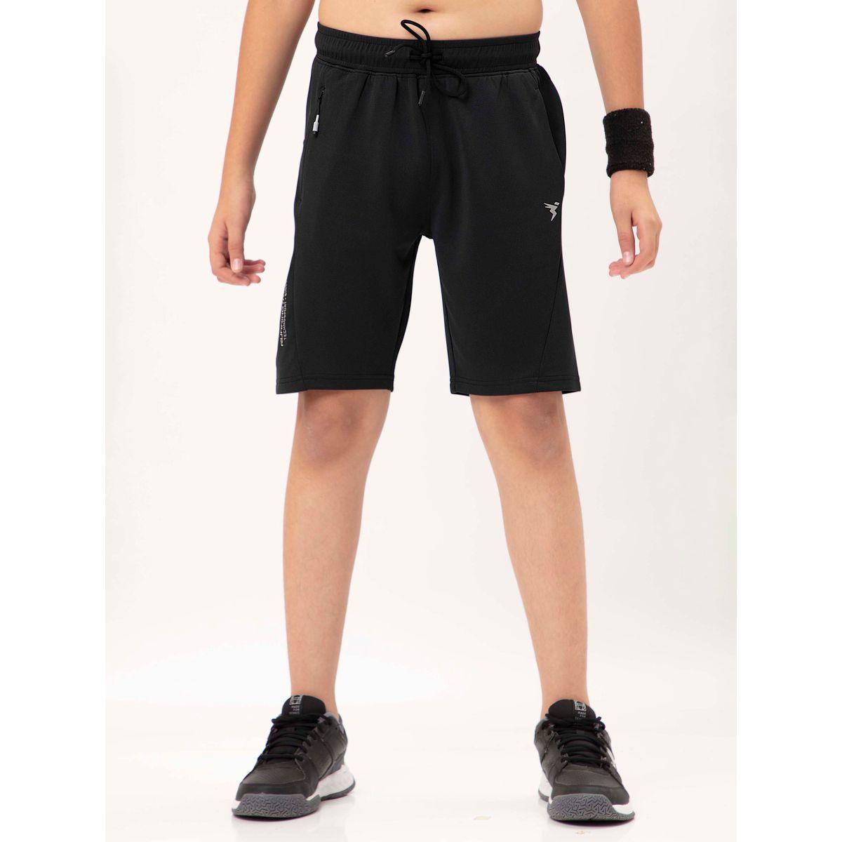 شورت مطبع بشعار مع رباط خصر تكنوسبورت × ستايلي-boys-clothing-bottoms-shorts-image-1