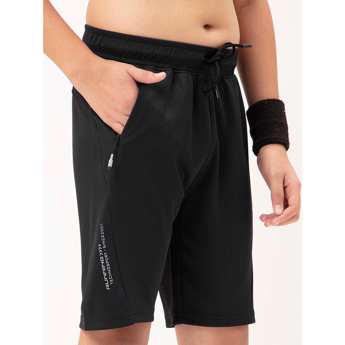 شورت مطبع بشعار مع رباط خصر تكنوسبورت × ستايلي-boys-clothing-bottoms-shorts-image-4