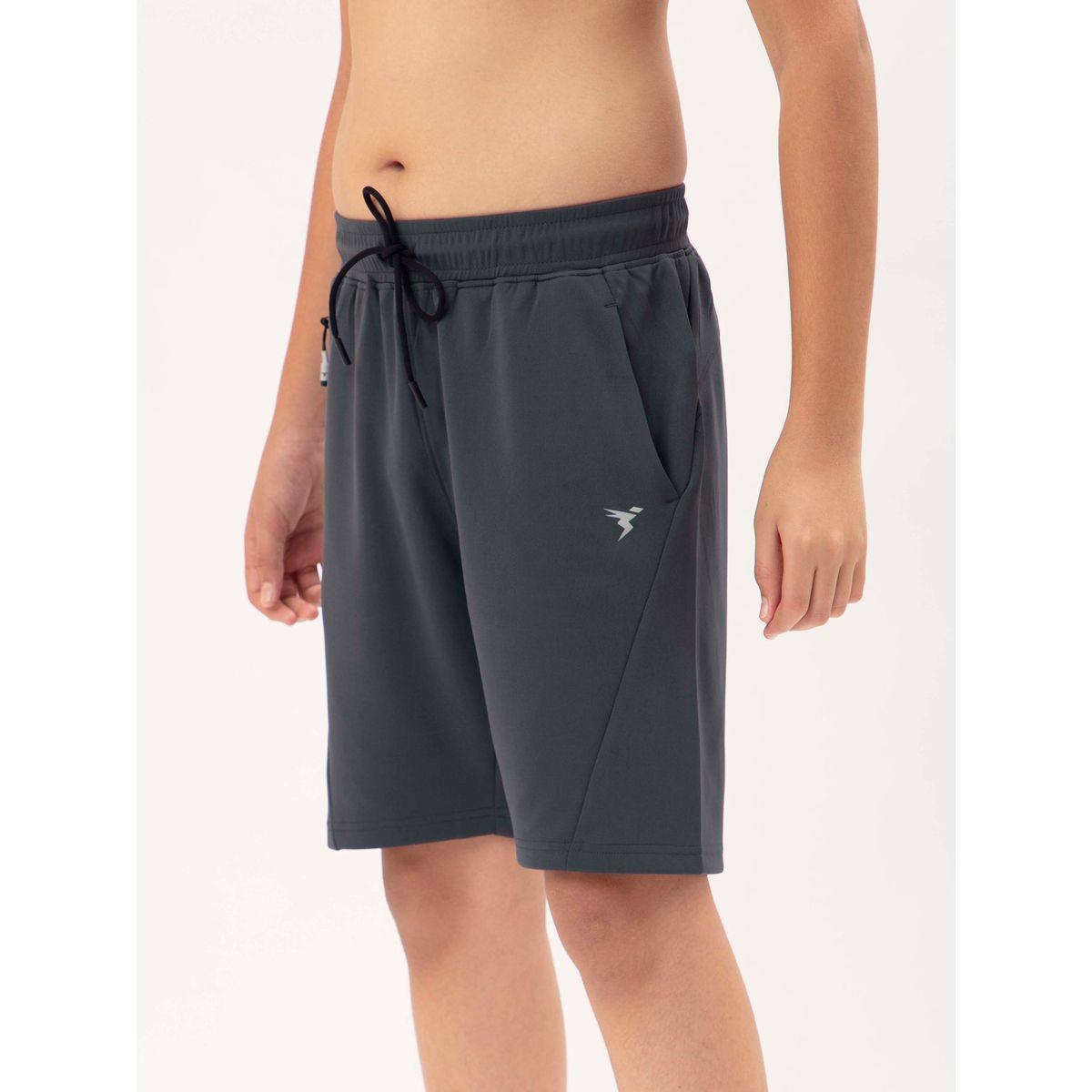 Technosport X Styli  Logo Print Shorts with Drawstring-boys-clothing-bottoms-shorts-image-2