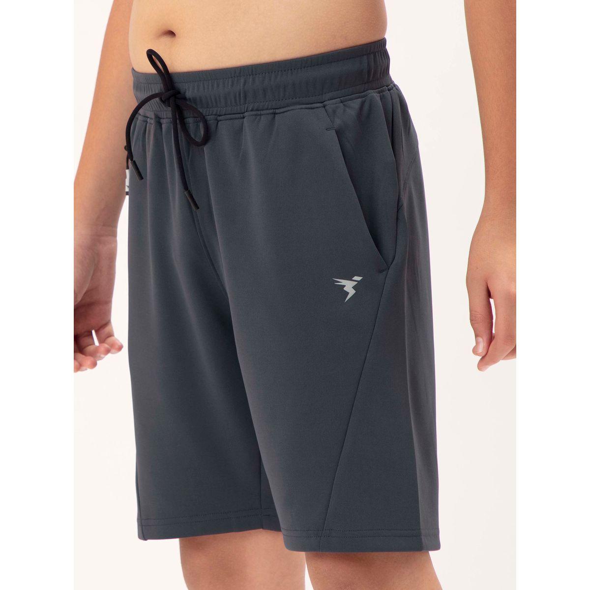 Technosport X Styli  Logo Print Shorts with Drawstring-boys-clothing-bottoms-shorts-image-3