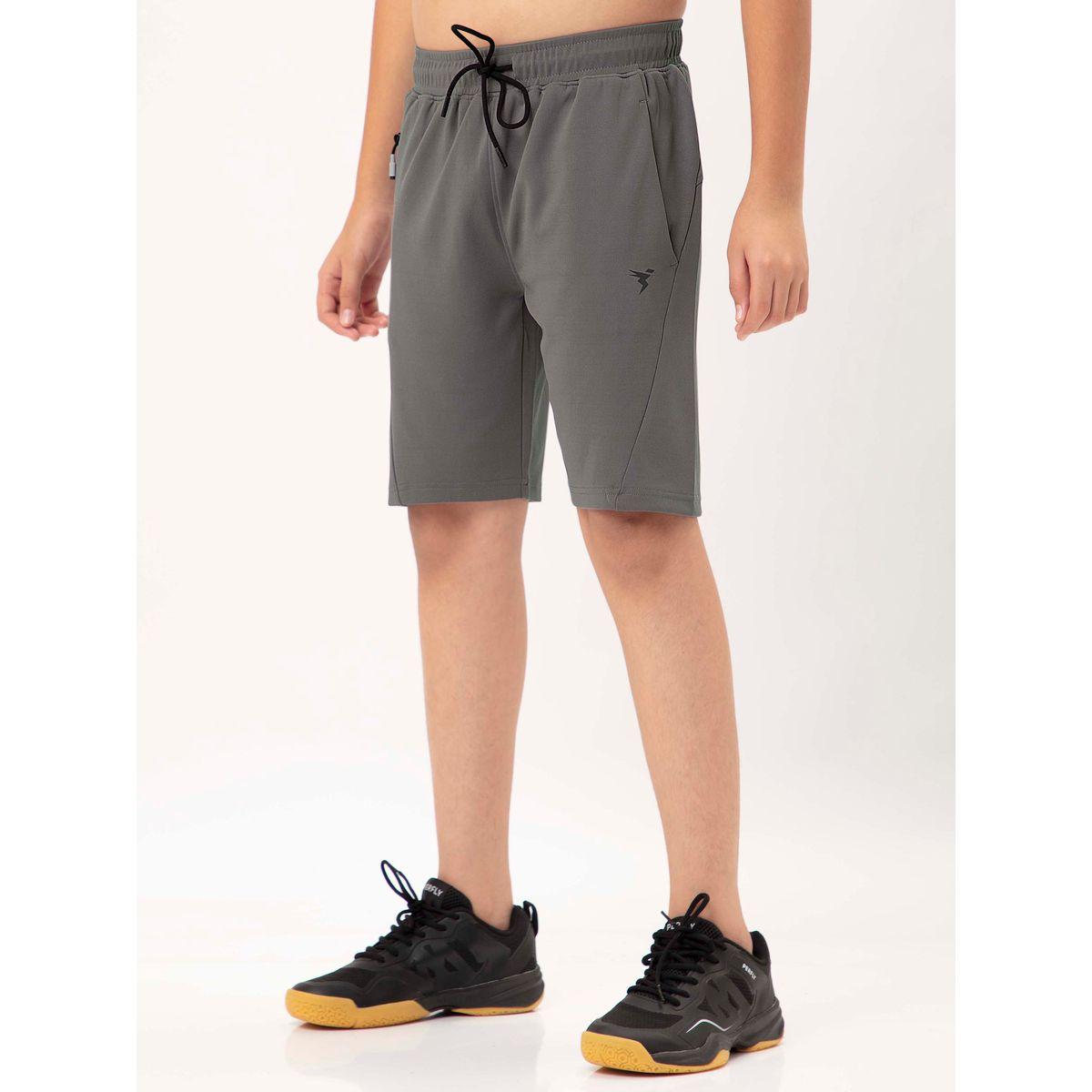 Technosport X Styli  Logo Print Shorts with Drawstring-boys-clothing-bottoms-shorts-image-2