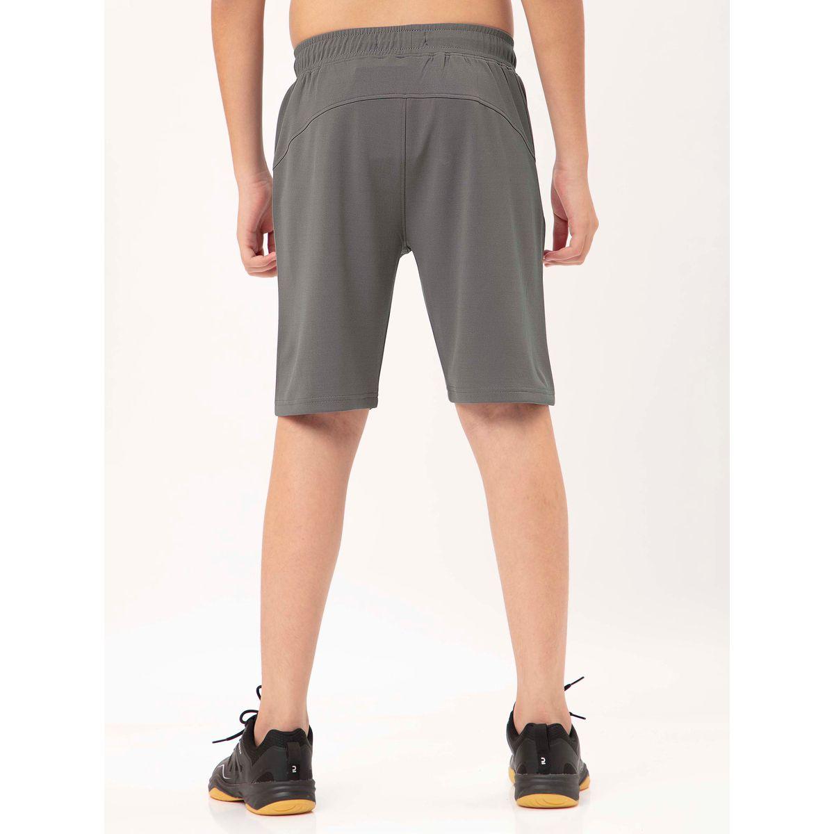 Technosport X Styli  Logo Print Shorts with Drawstring-boys-clothing-bottoms-shorts-image-5