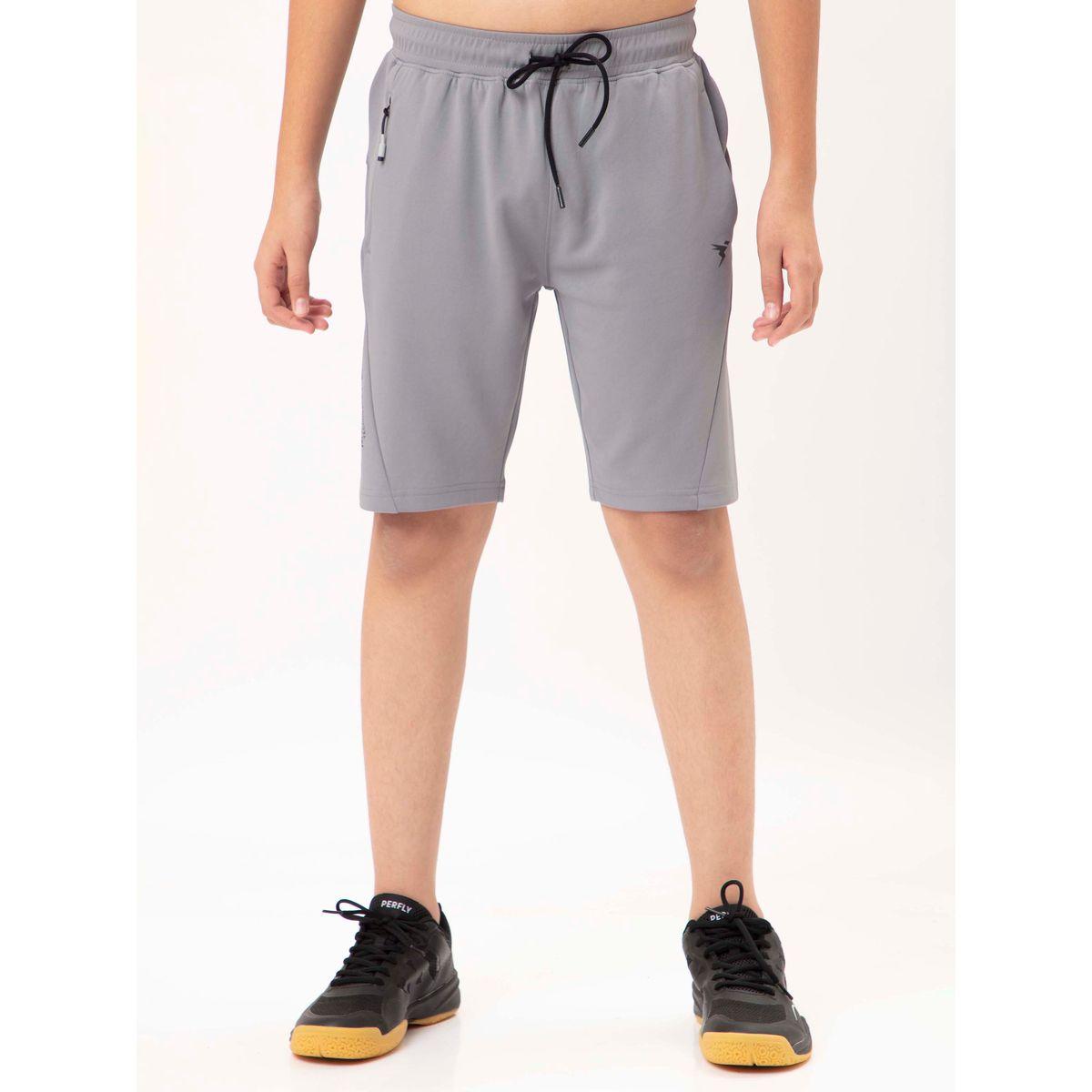 Technosport X Styli  Logo Print Shorts with Drawstring-boys-clothing-bottoms-shorts-image-1