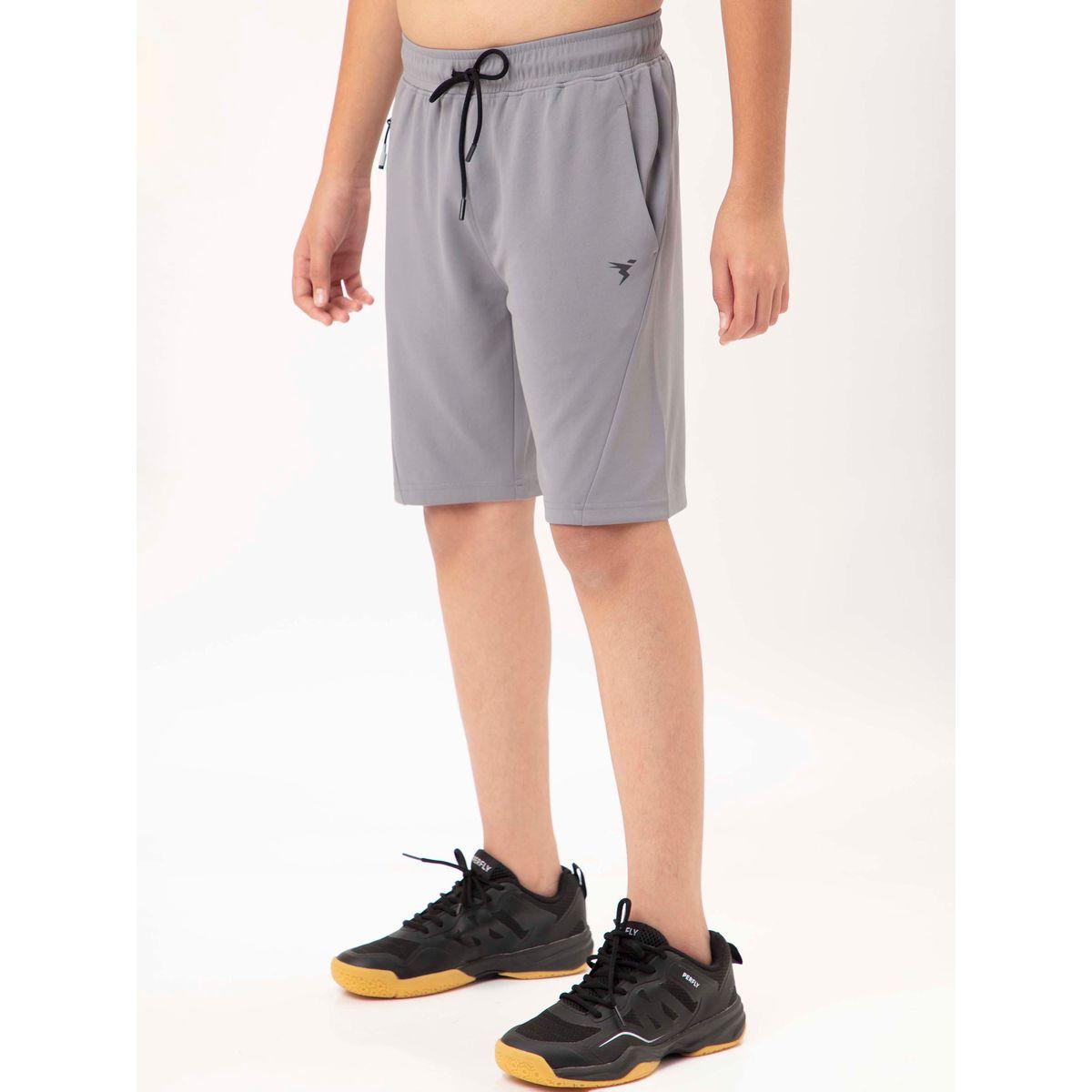 Technosport X Styli  Logo Print Shorts with Drawstring-boys-clothing-bottoms-shorts-image-2
