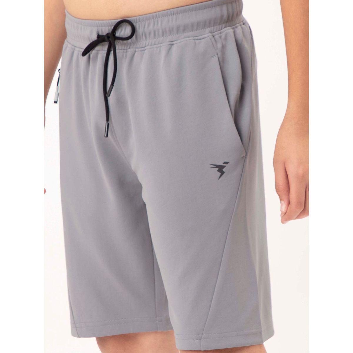 Technosport X Styli  Logo Print Shorts with Drawstring-boys-clothing-bottoms-shorts-image-3