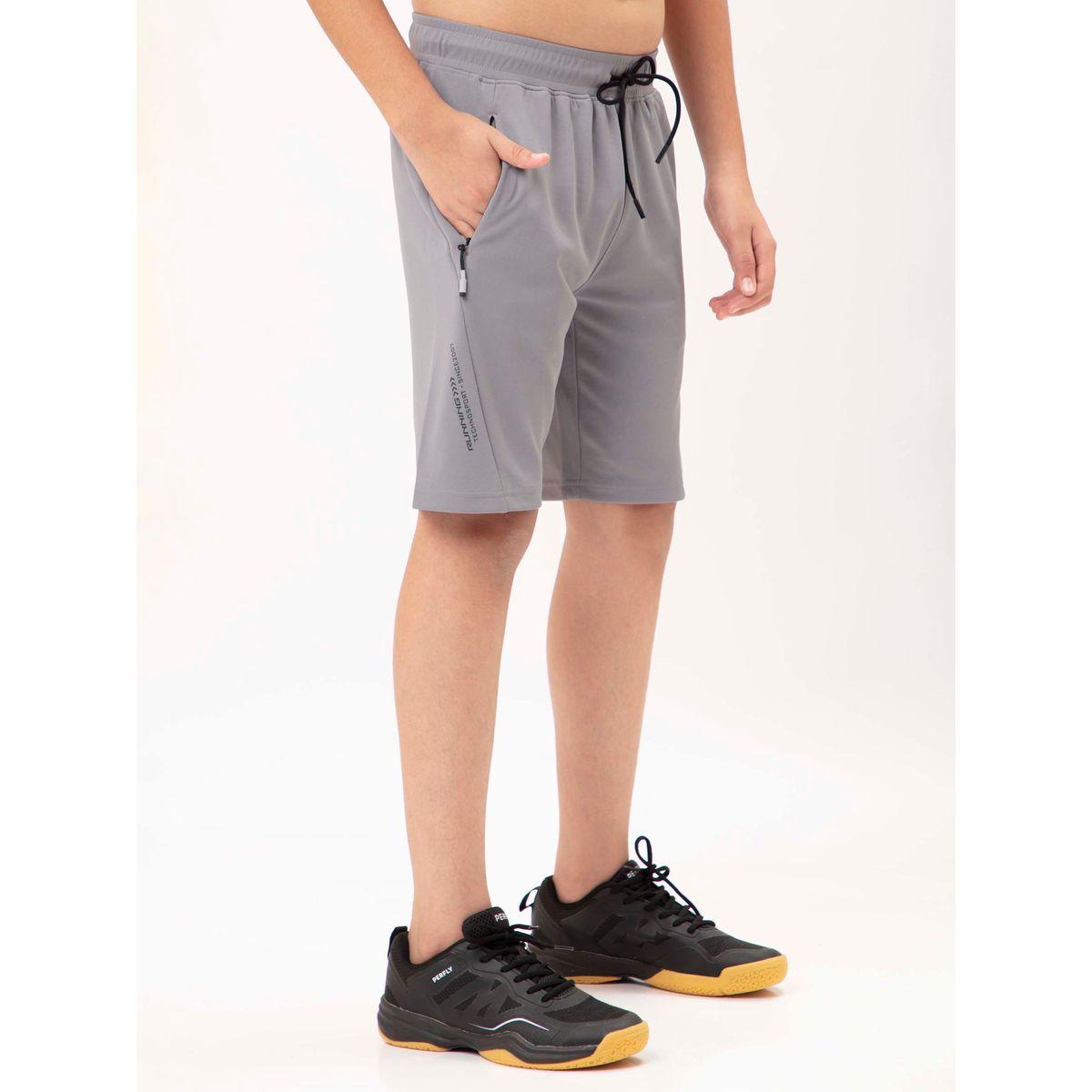 Technosport X Styli  Logo Print Shorts with Drawstring-boys-clothing-bottoms-shorts-image-4