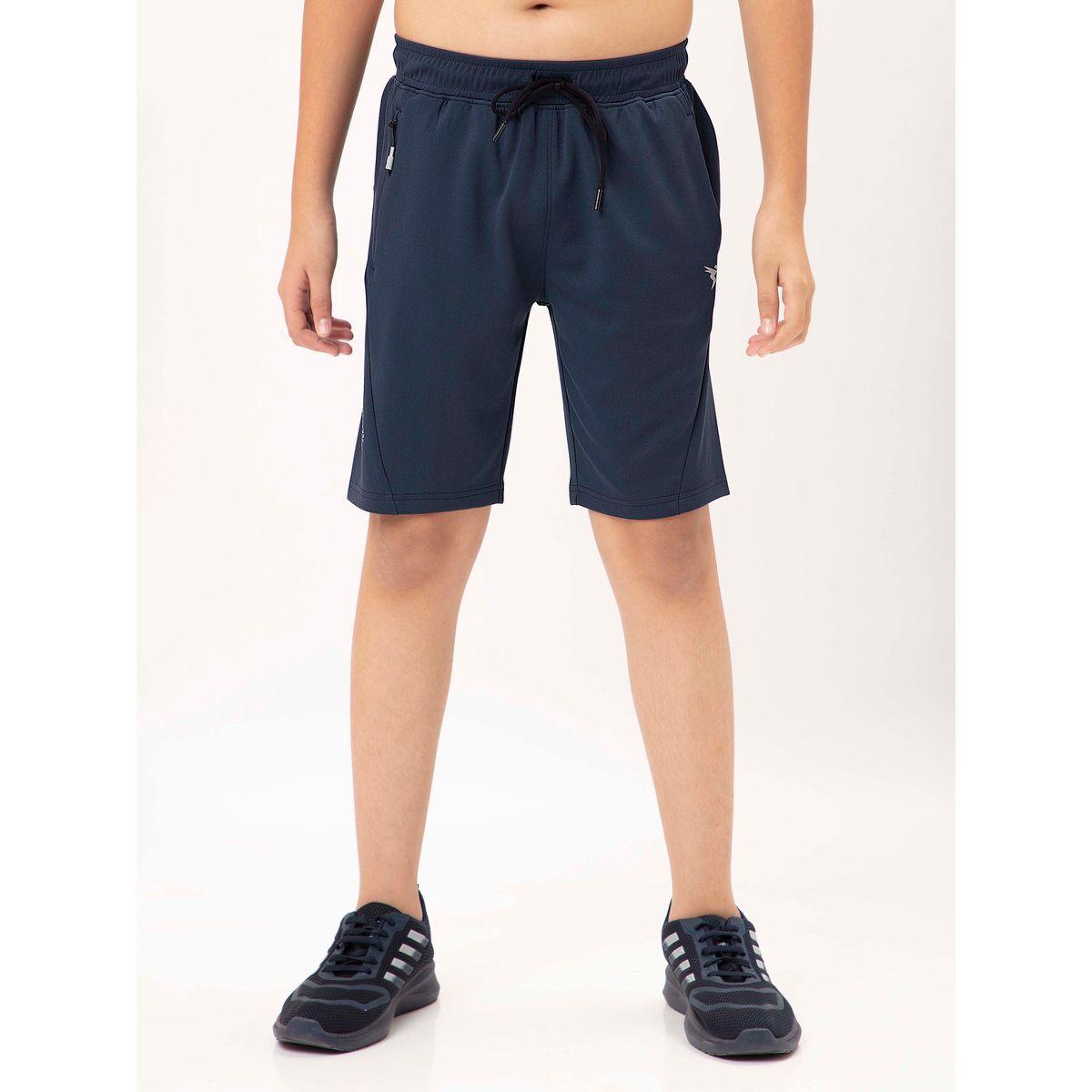 Technosport X Styli  Logo Print Shorts with Drawstring-boys-clothing-bottoms-shorts-image-1