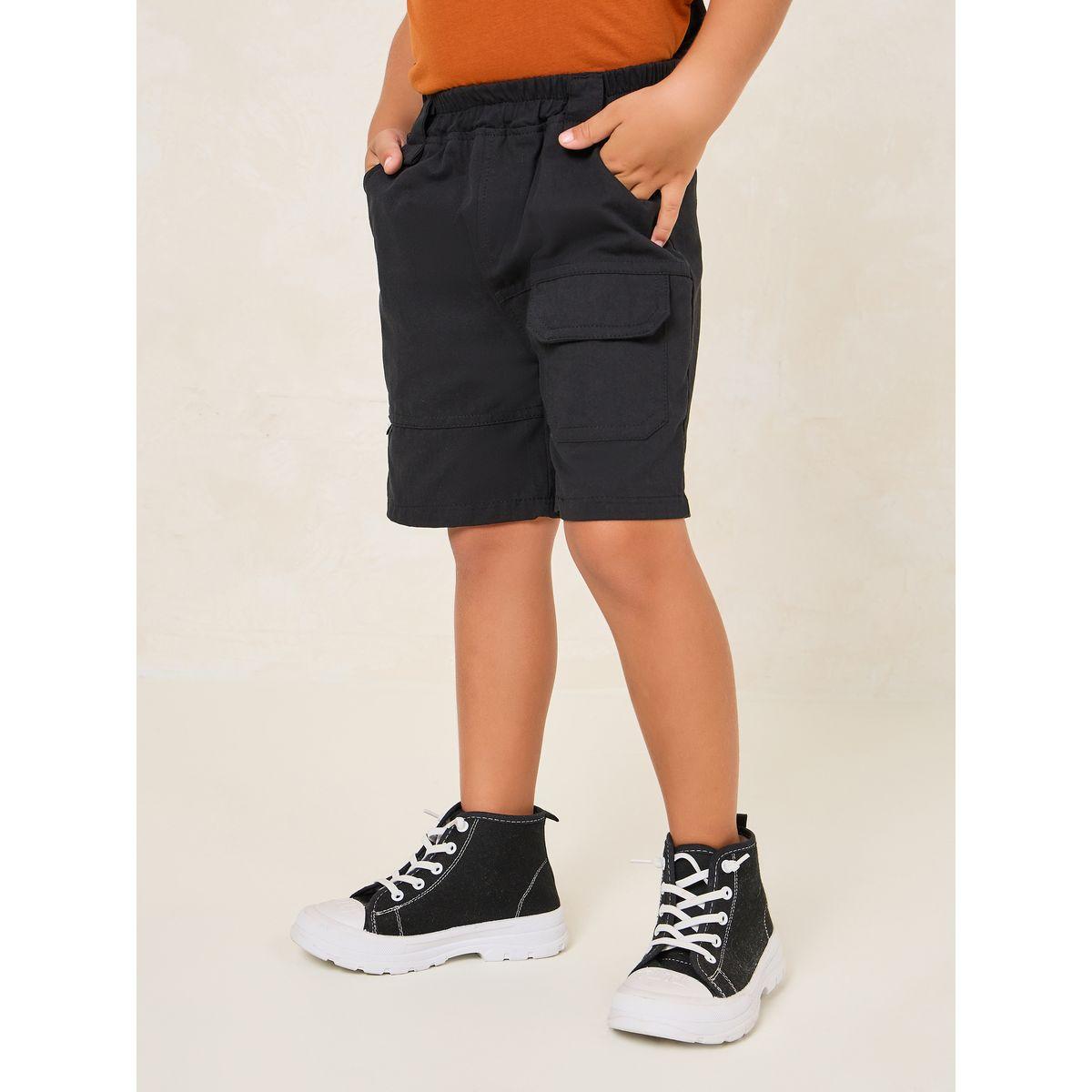 Styli Toddler Boys Button Front Cargo Short-boys-clothing-bottoms-shorts-image-1