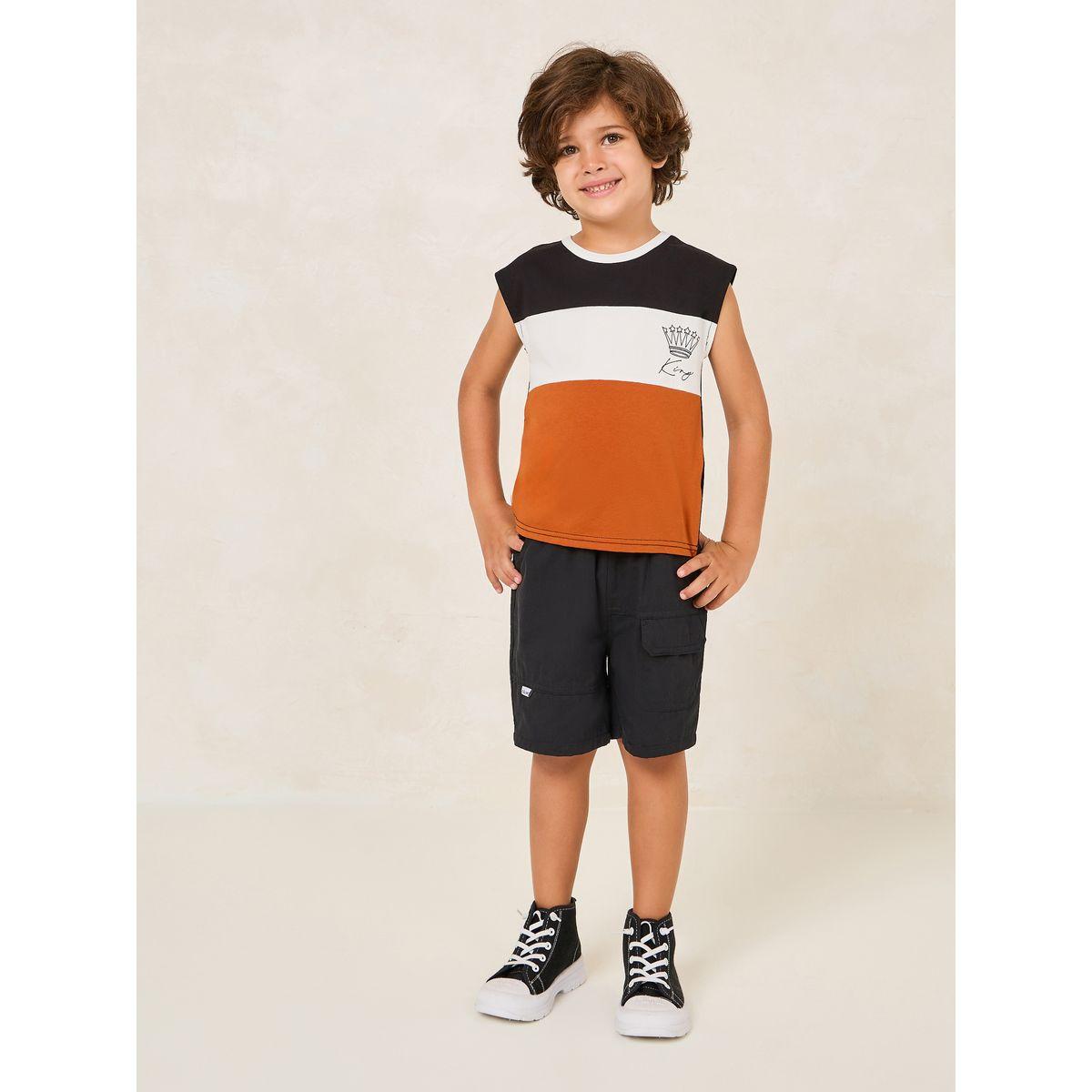 Styli Toddler Boys Button Front Cargo Short-boys-clothing-bottoms-shorts-image-2