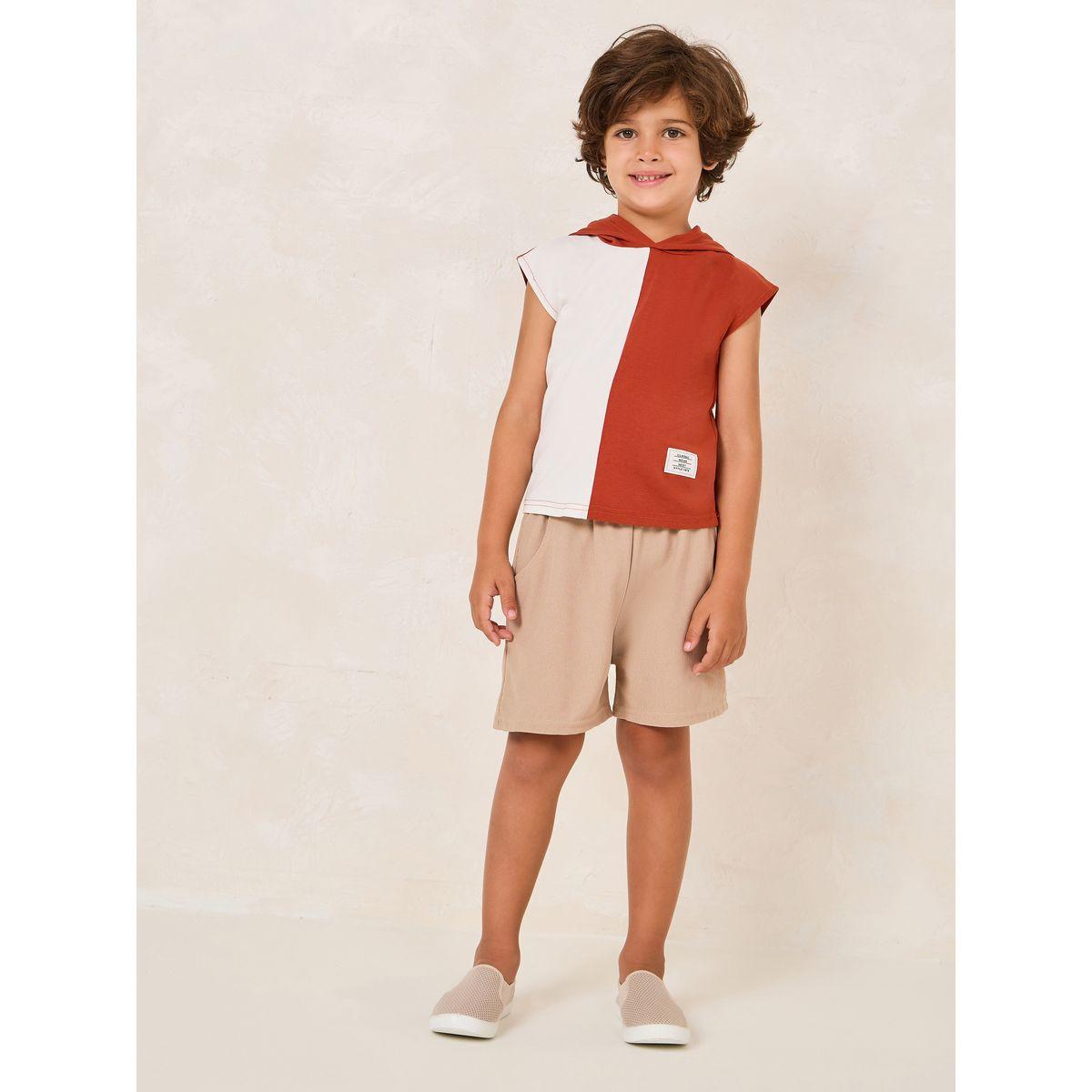 شورت مزين بشارة مع رباط خصر-boys-clothing-bottoms-shorts-image-2