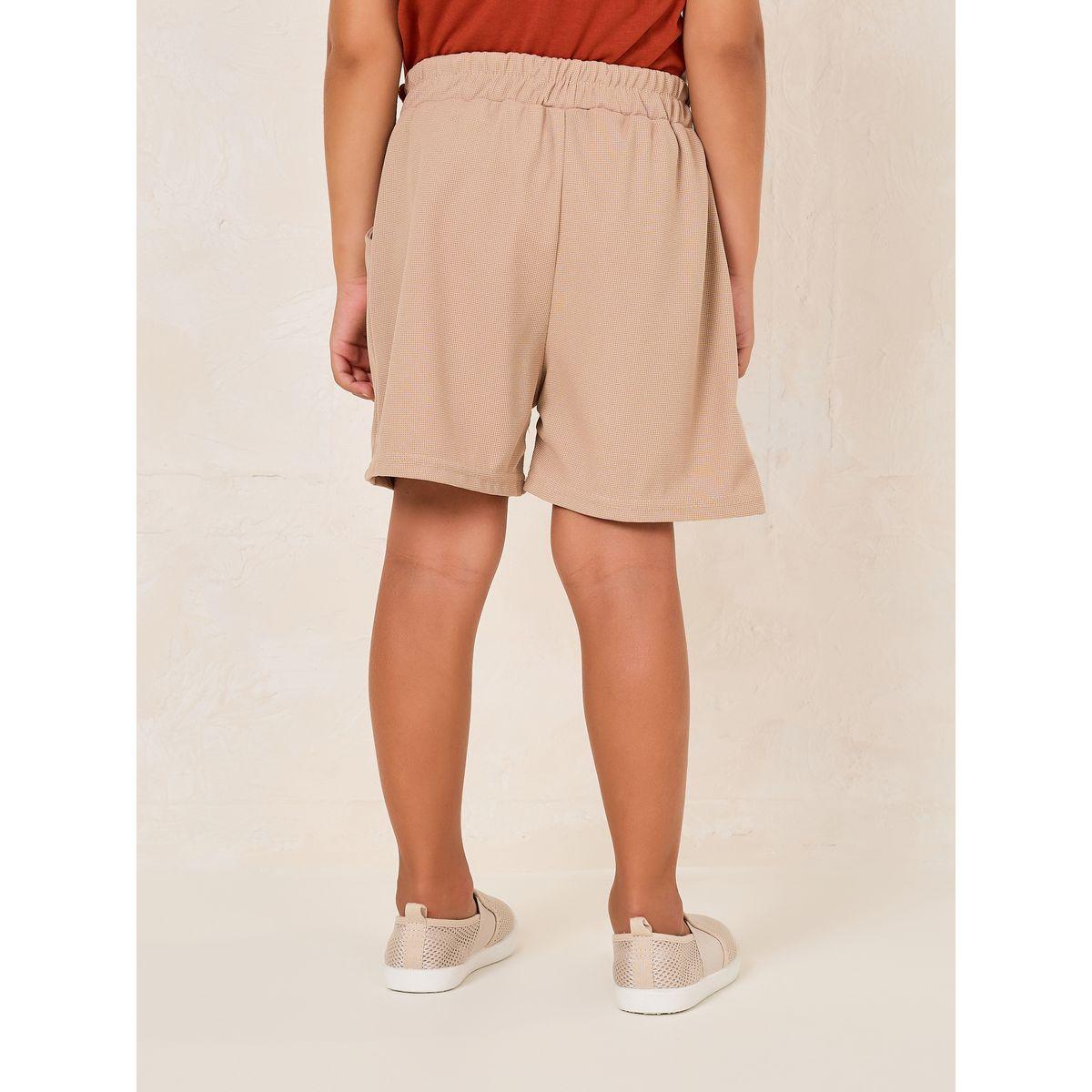 شورت مزين بشارة مع رباط خصر-boys-clothing-bottoms-shorts-image-4