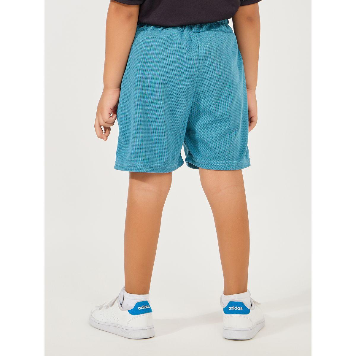 Styli Solid Waist Tie With Patch Detail Short-boys-clothing-bottoms-shorts-image-4