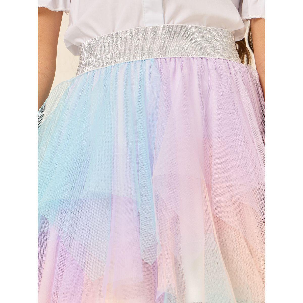 Styli Asymmetric Hem Layered Mesh Skirt-girls-clothing-bottoms-skirts-image-3