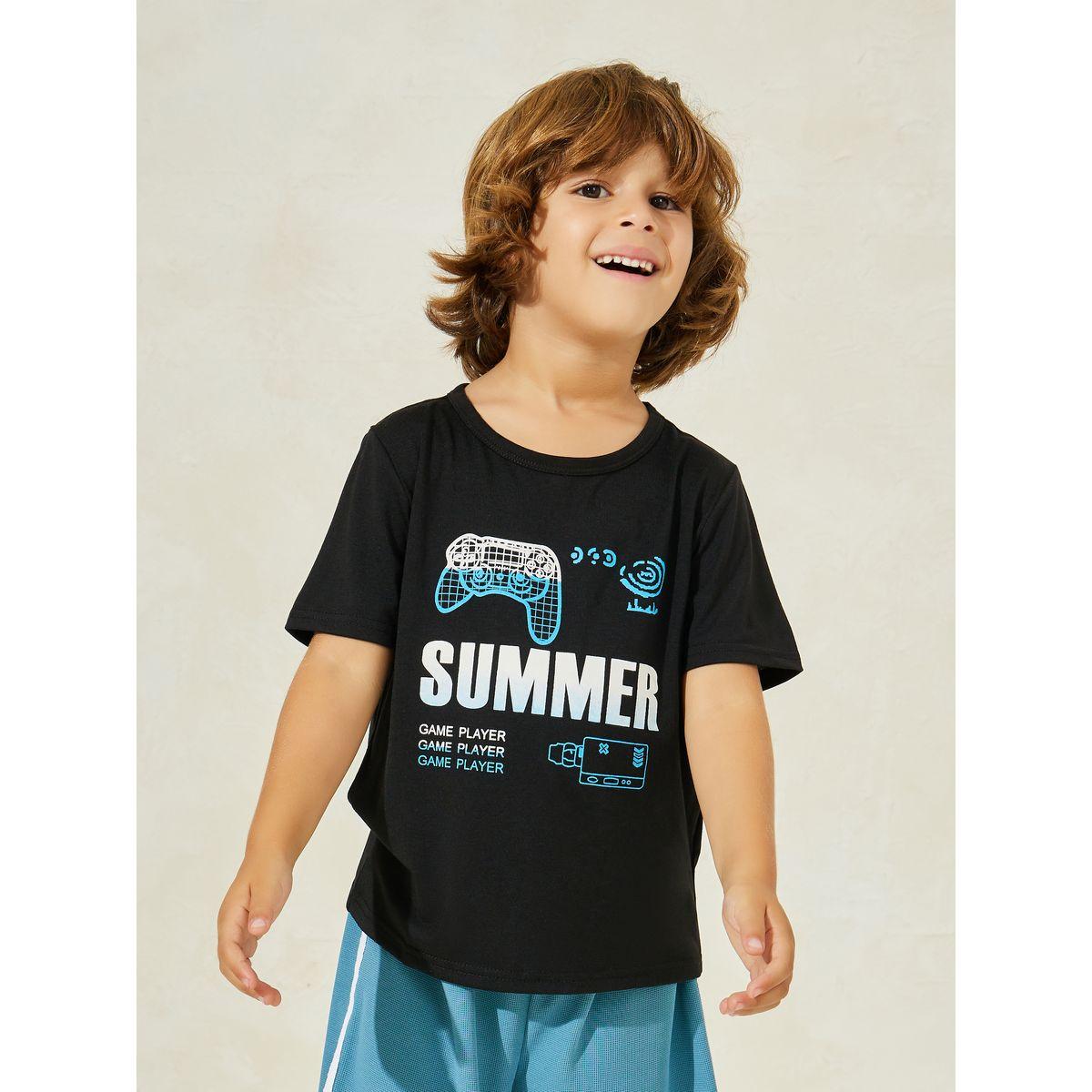 Styli Game Control Graphic Print T-Shirt-boys-clothing-tshirtsandpolos-image-1