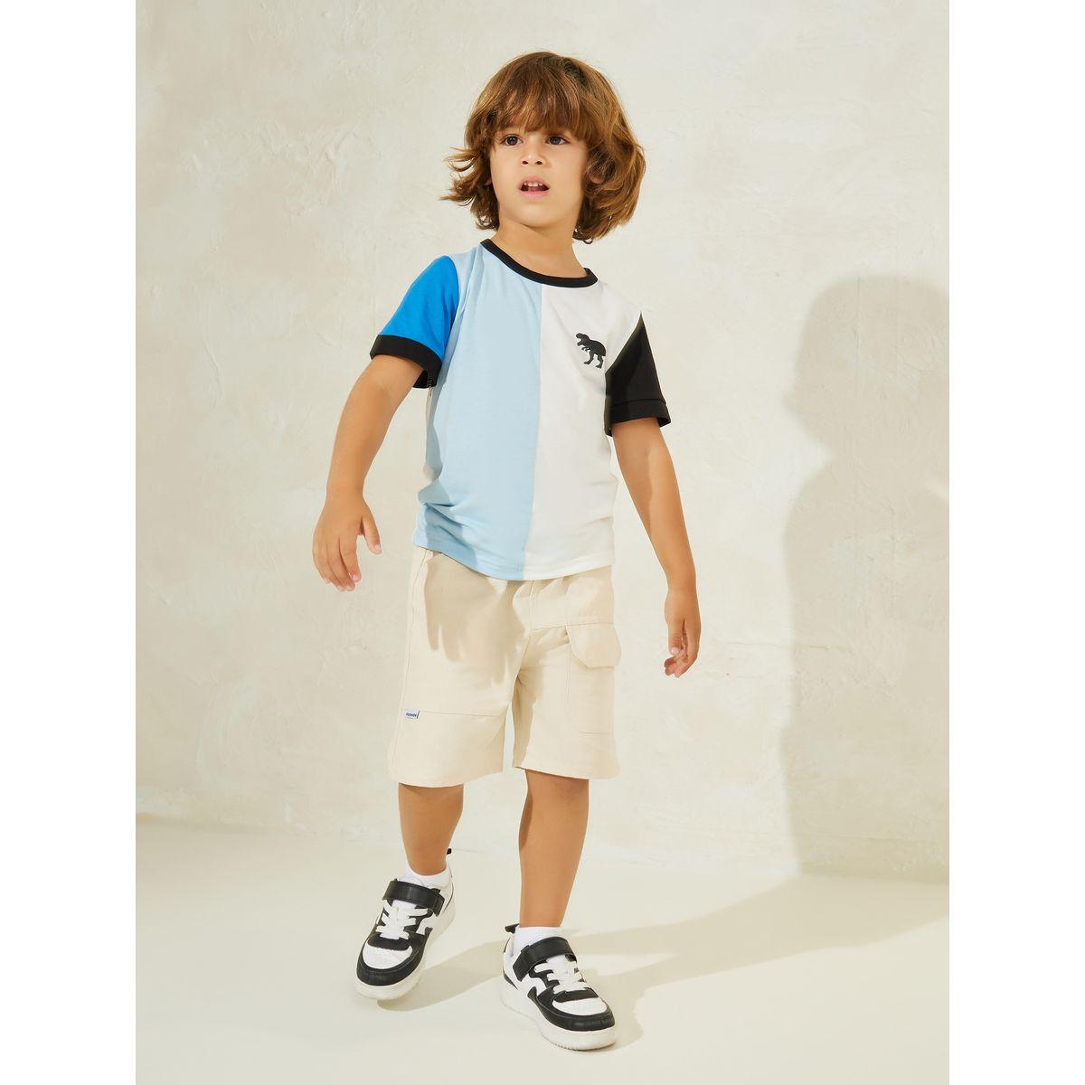 Styli Color Block Round Neck T-Shirt-boys-clothing-tshirtsandpolos-image-2