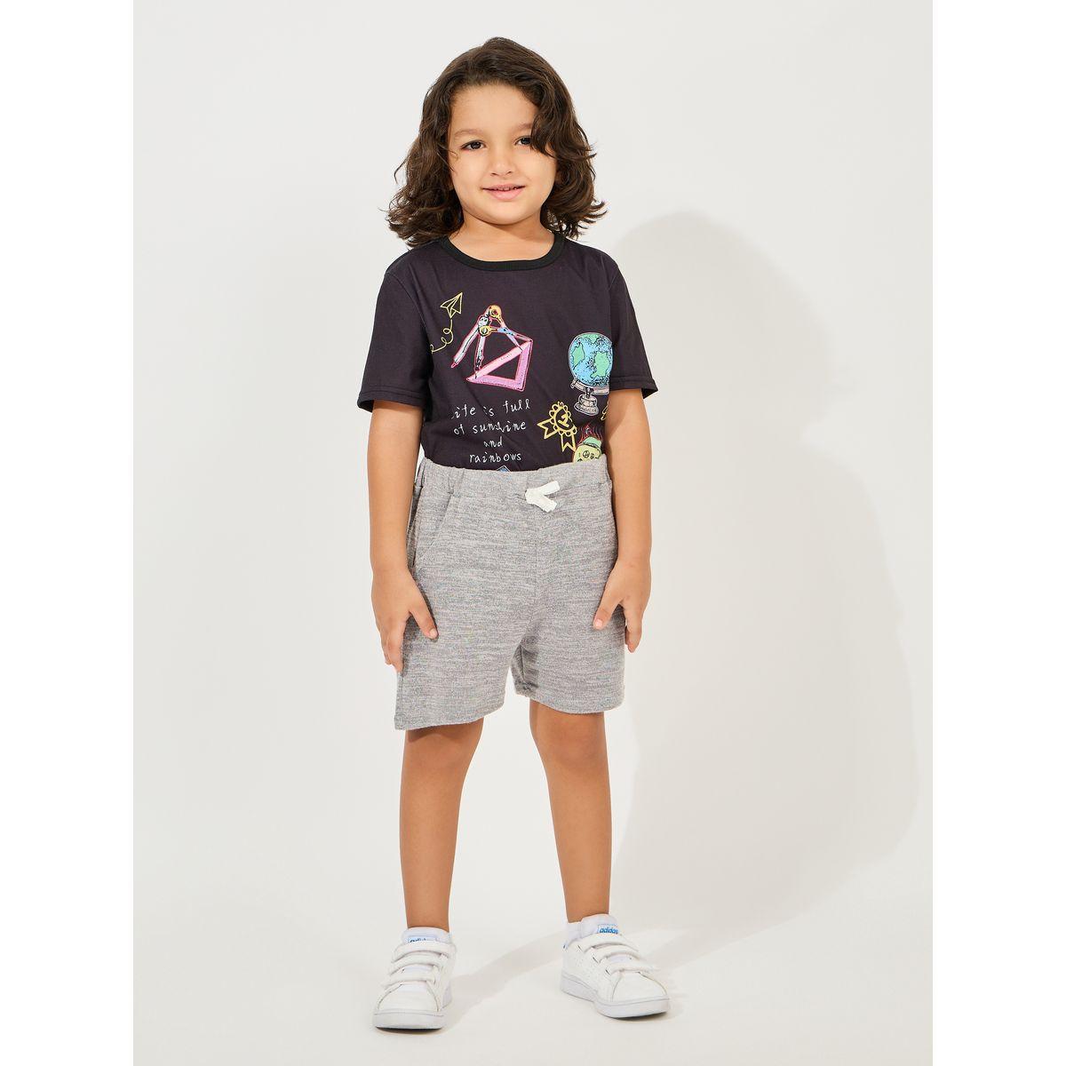 Styli Solid Bow Front Short-boys-clothing-bottoms-shorts-image-2