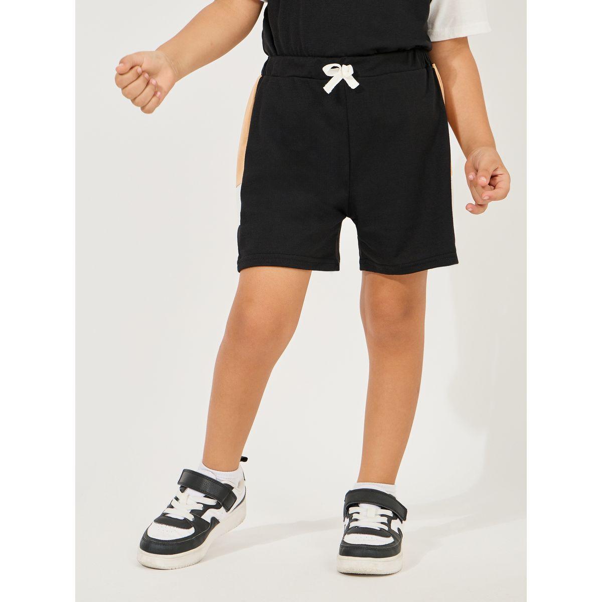 Styli Color Block Hooded T-Shirt & Short Set-boys-clothing-setsandcoords-image-5