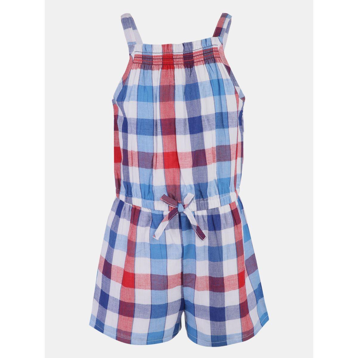 Styli Checked Sleeveless Romper-girls-clothing-rompers-image-2