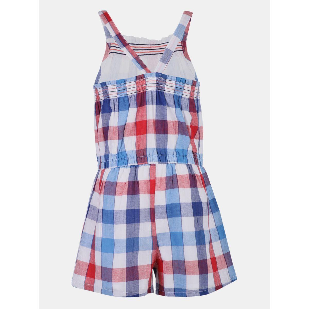 Styli Checked Sleeveless Romper-girls-clothing-rompers-image-3