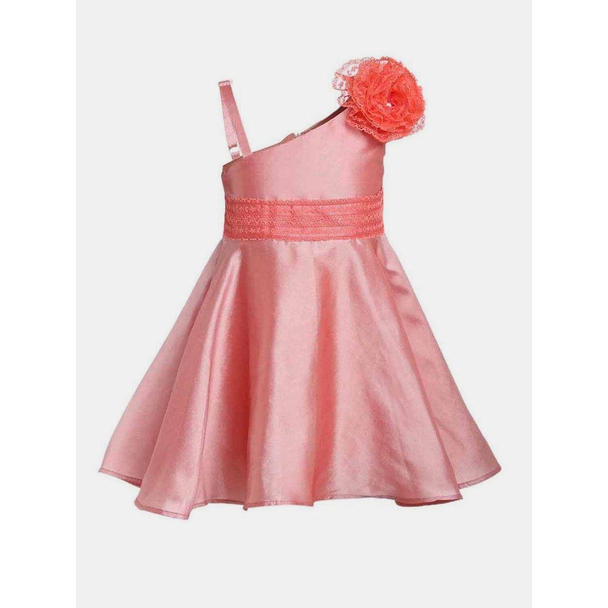 Styli One Sleeve Floral Applique Dress-girls-clothing-dressesandjumpsuits-image-1