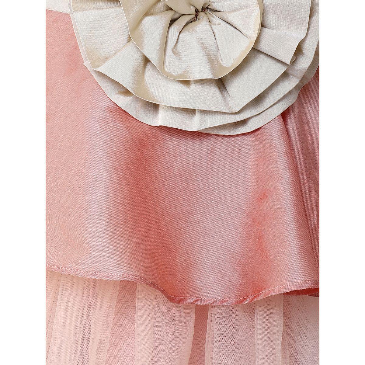 Styli Floral Applique Mesh Insert Dress-girls-clothing-dressesandjumpsuits-image-4