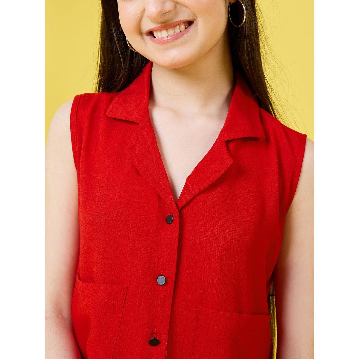 مجموعة من بنطال مع بلوزة سادة بجيب ستايلو بَج × ستايلي-girls-clothing-setsandcoords-image-3