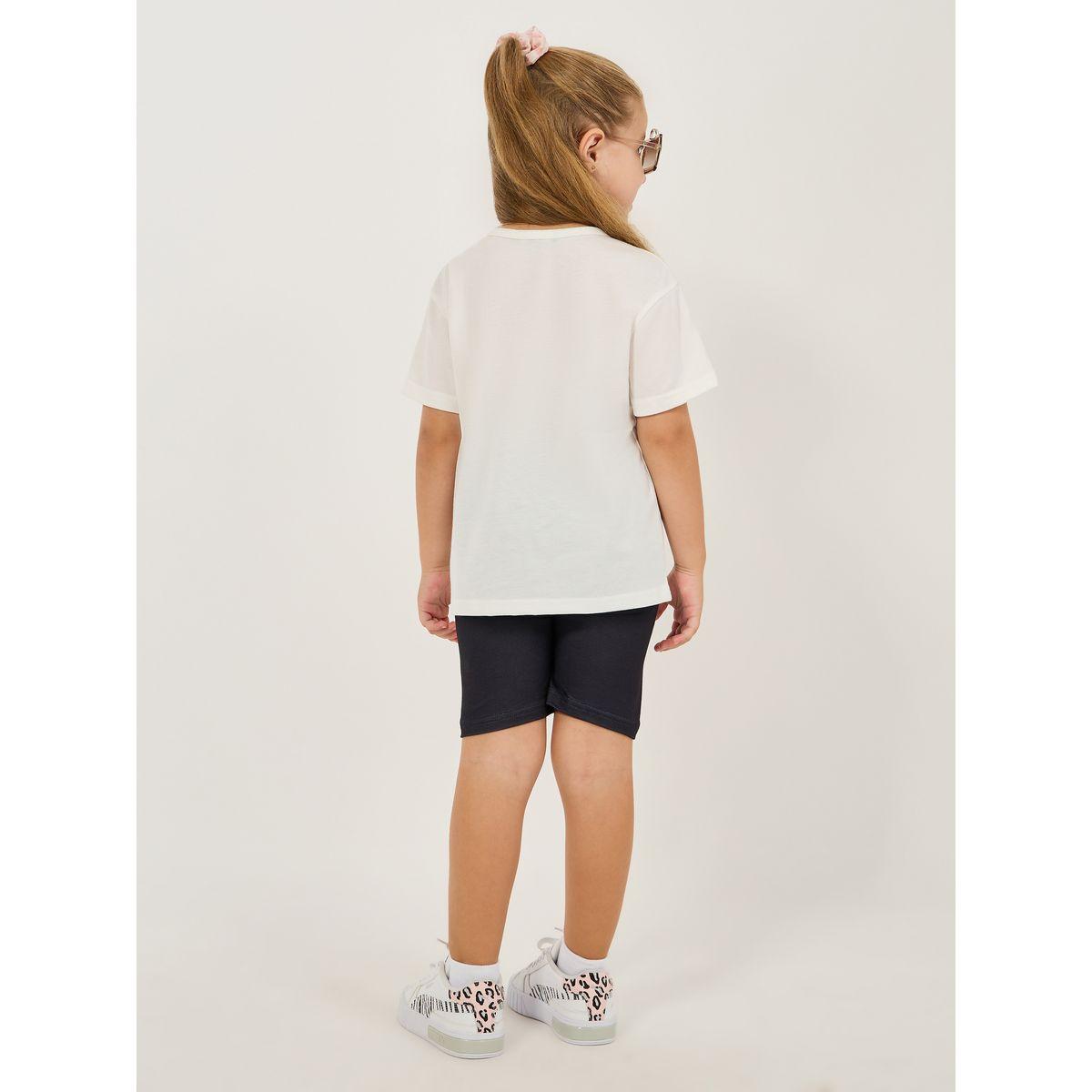 Styli  Heart Printed T-Shirt & Biker Short Set-girls-clothing-setsandcoords-image-4