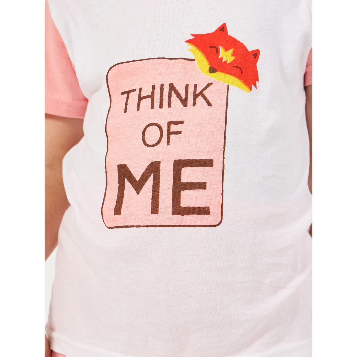 Styli Printed T-Shirt & Short Set-girls-clothing-nightwear-image-3