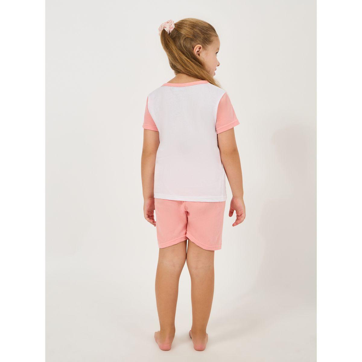 Styli Printed T-Shirt & Short Set-girls-clothing-nightwear-image-4