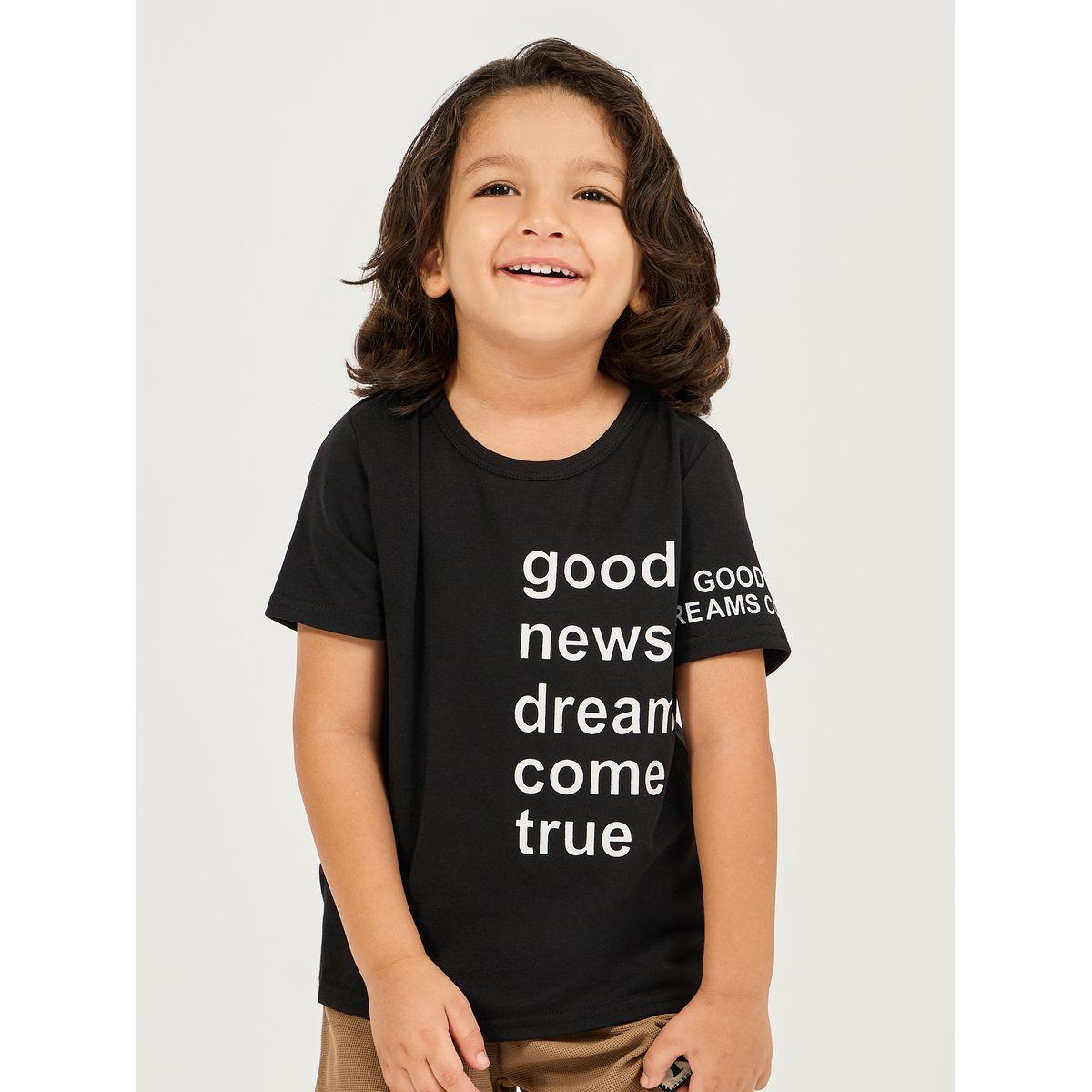Styli Slogan Print Round Neck T-Shirt-boys-clothing-tshirtsandpolos-image-1