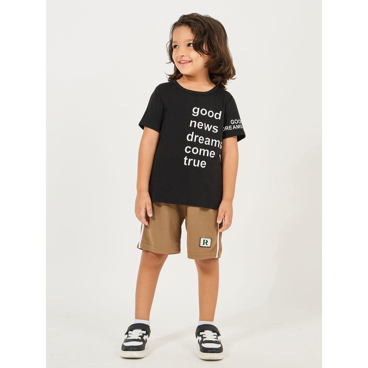 تيشيرت مطبع بكتابة مع ياقة دائرية-boys-clothing-tshirtsandpolos-image-2