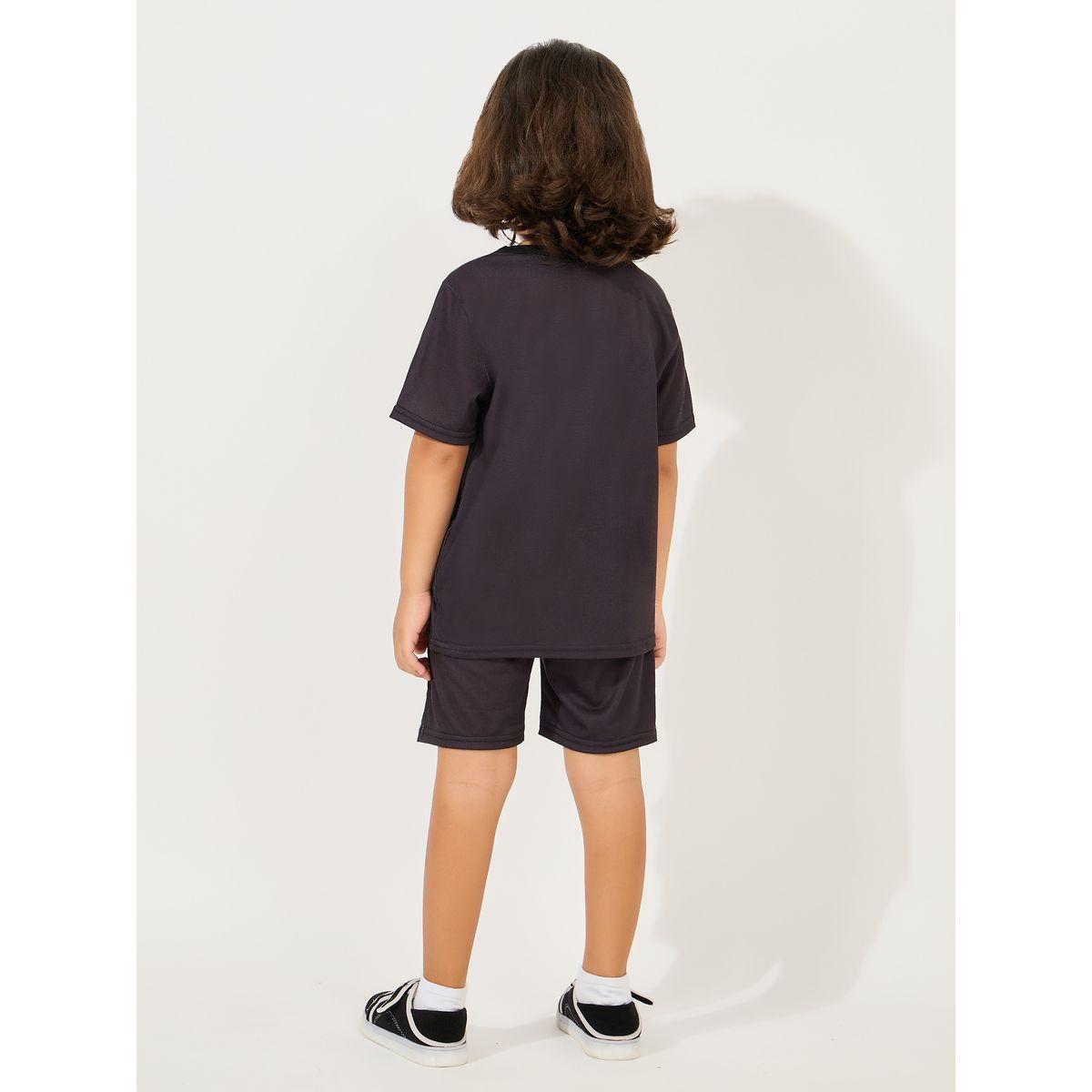Styli Back To School Graphic T-Shirt & Shorts Set-boys-clothing-setsandcoords-image-4