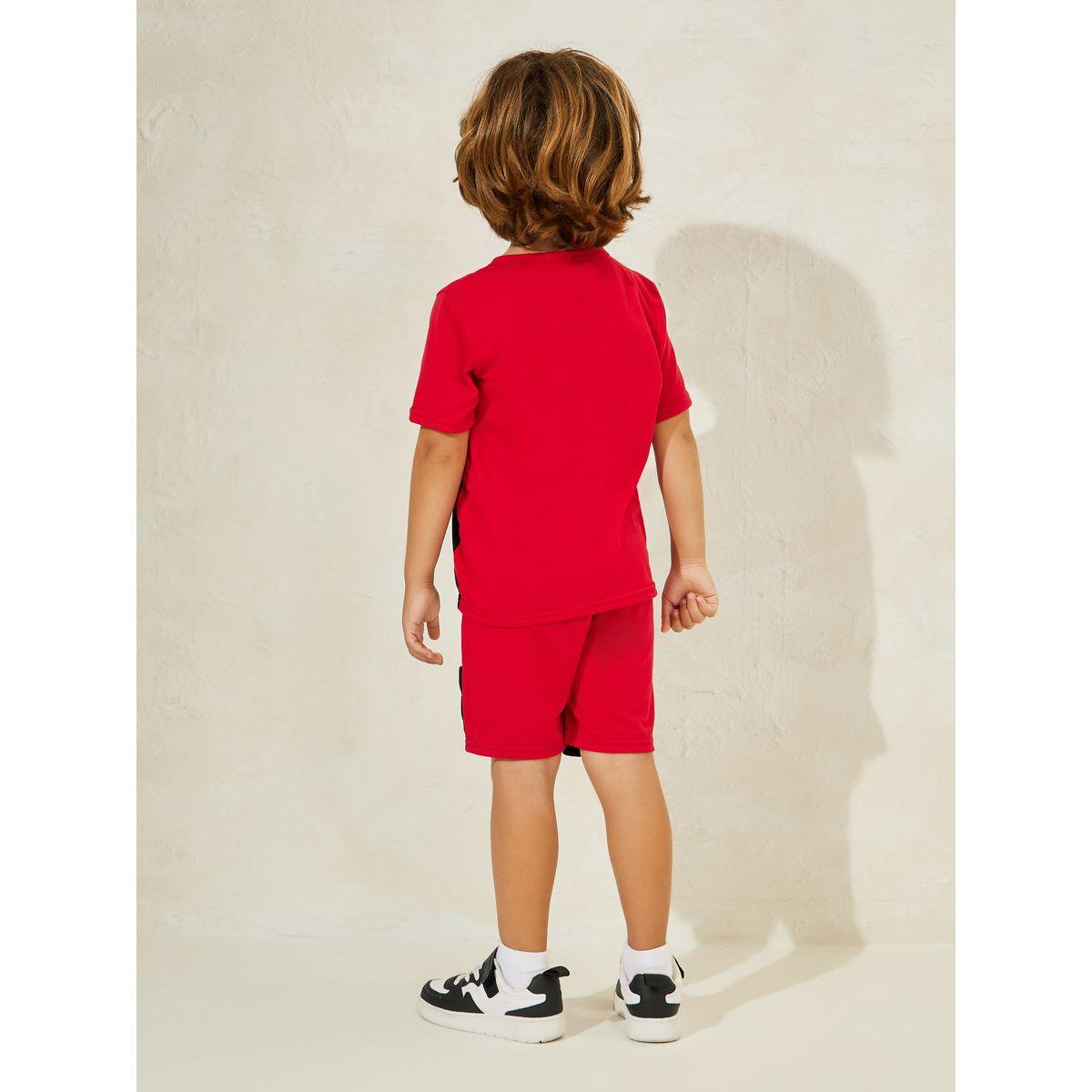 مجموعة من شورت مع تيشيرت بنمط كتل الالوان-boys-clothing-setsandcoords-image-4