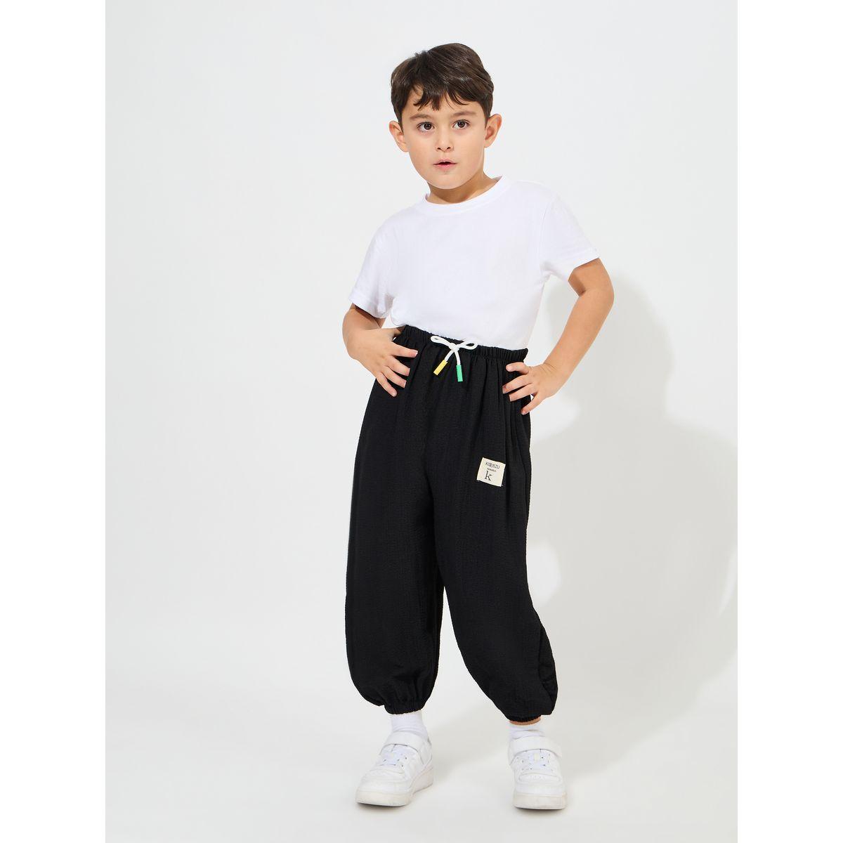 Styli Patch Detail Lightweight Pants-boys-clothing-bottoms-trousers-image-2