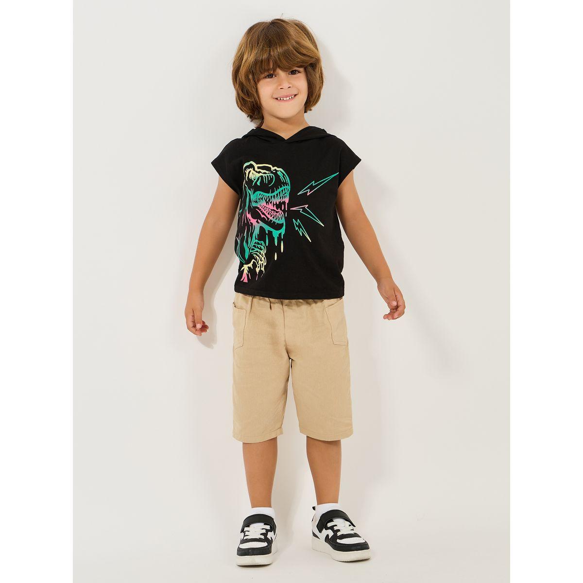 Styli Solid Pocket Detail Shorts-boys-clothing-bottoms-shorts-image-2