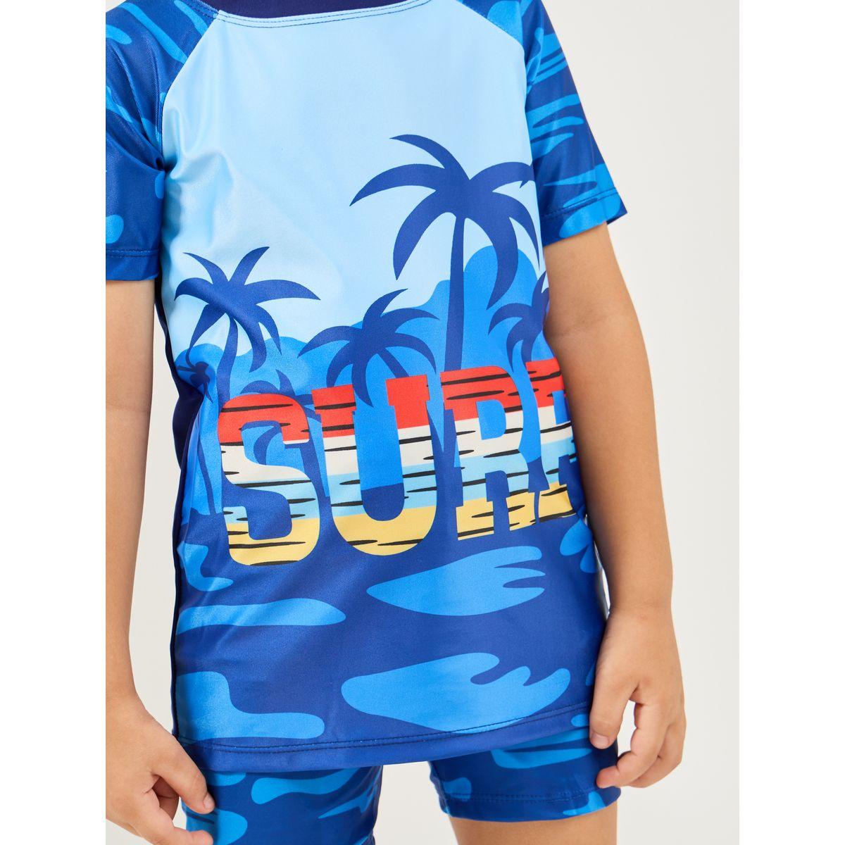 Styli  Sea Printed T-Shirt & Short Swimsuit Set-boys-clothing-swimwear-image-3