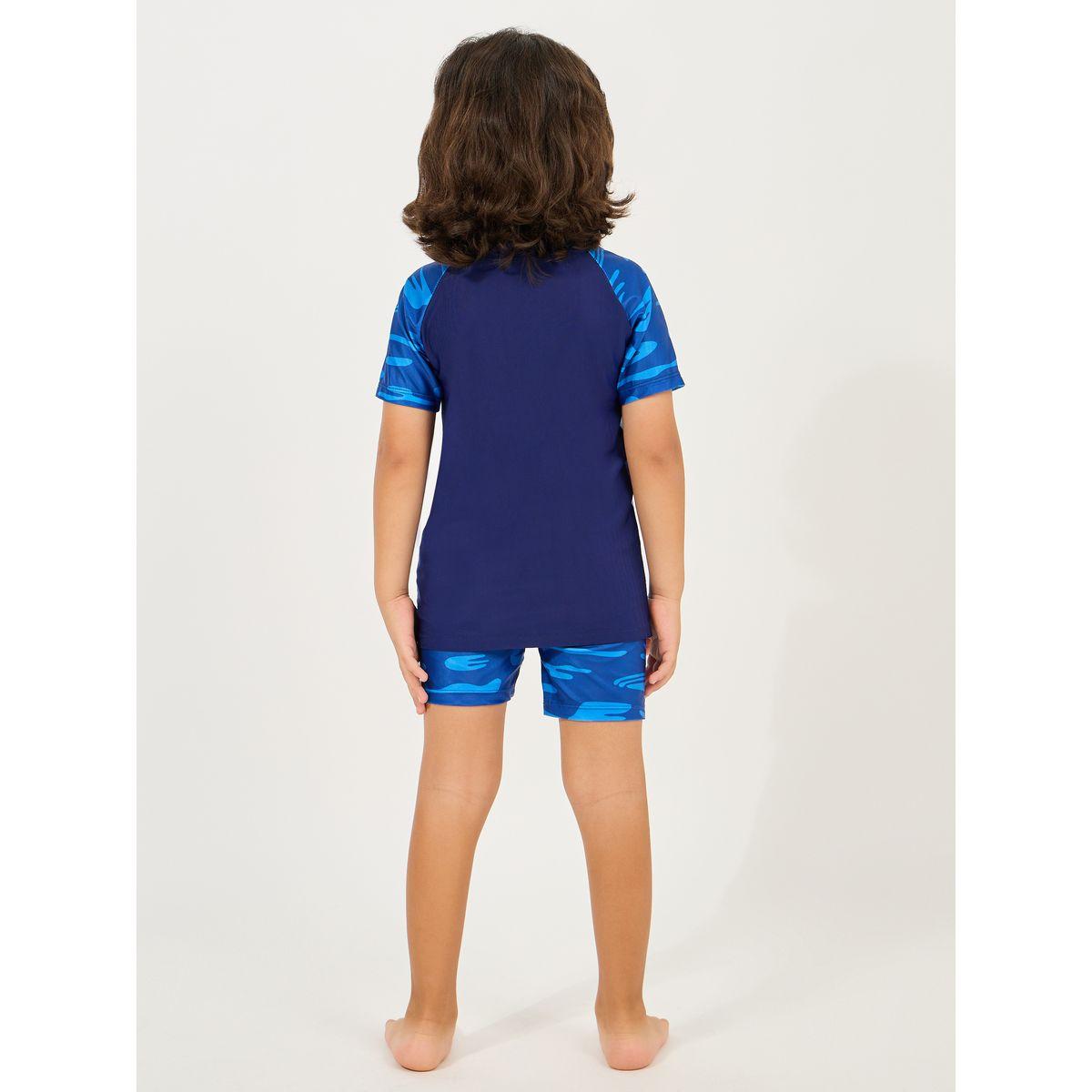 Styli  Sea Printed T-Shirt & Short Swimsuit Set-boys-clothing-swimwear-image-4