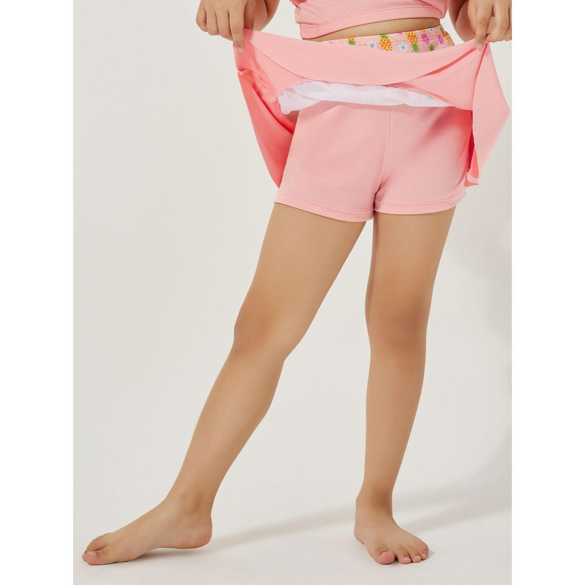 طقم سباحة من 3 - سكورت مع بلوزة وكاب-girls-clothing-swimwear-image-5