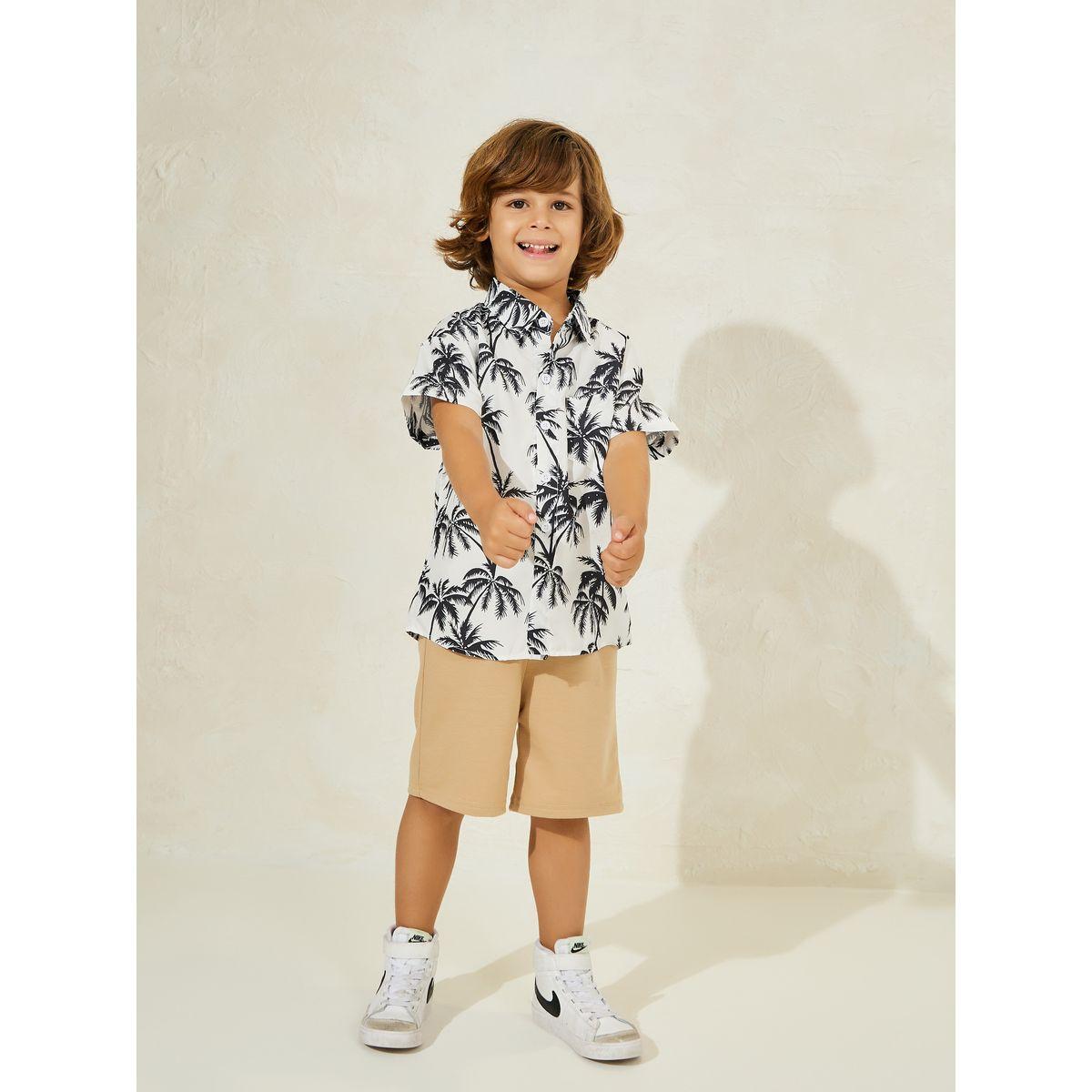 Styli Graphic Print Regular Shirt with Pocket-boys-clothing-shirts-image-2