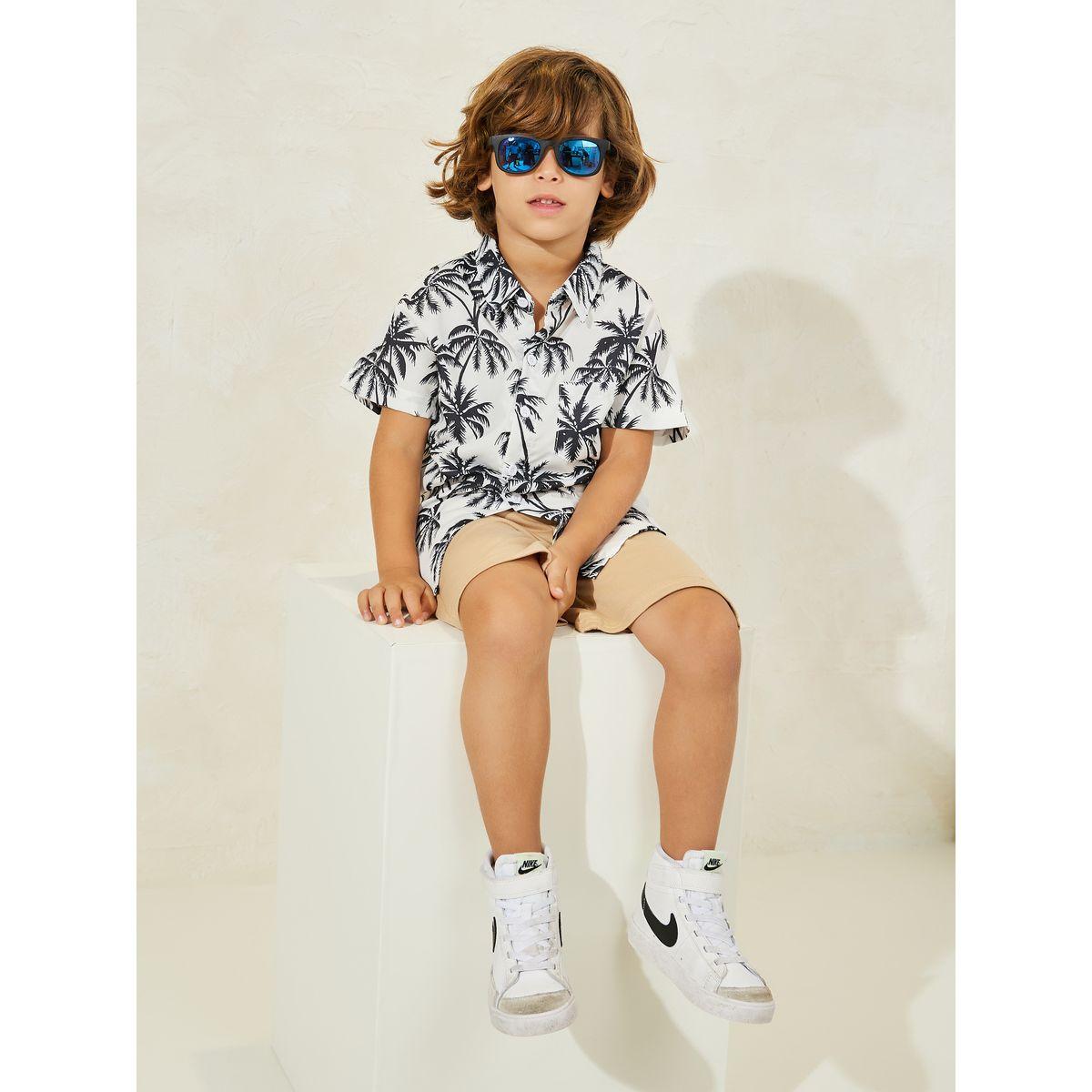 Styli Graphic Print Regular Shirt with Pocket-boys-clothing-shirts-image-3