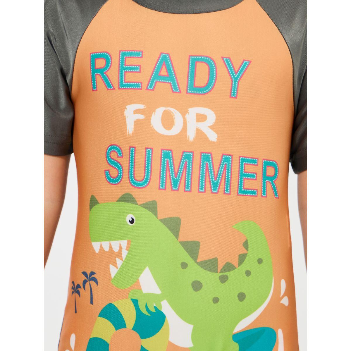 Styli Dinosaur Print Swimsuit with Cap Set-boys-clothing-swimwear-image-5