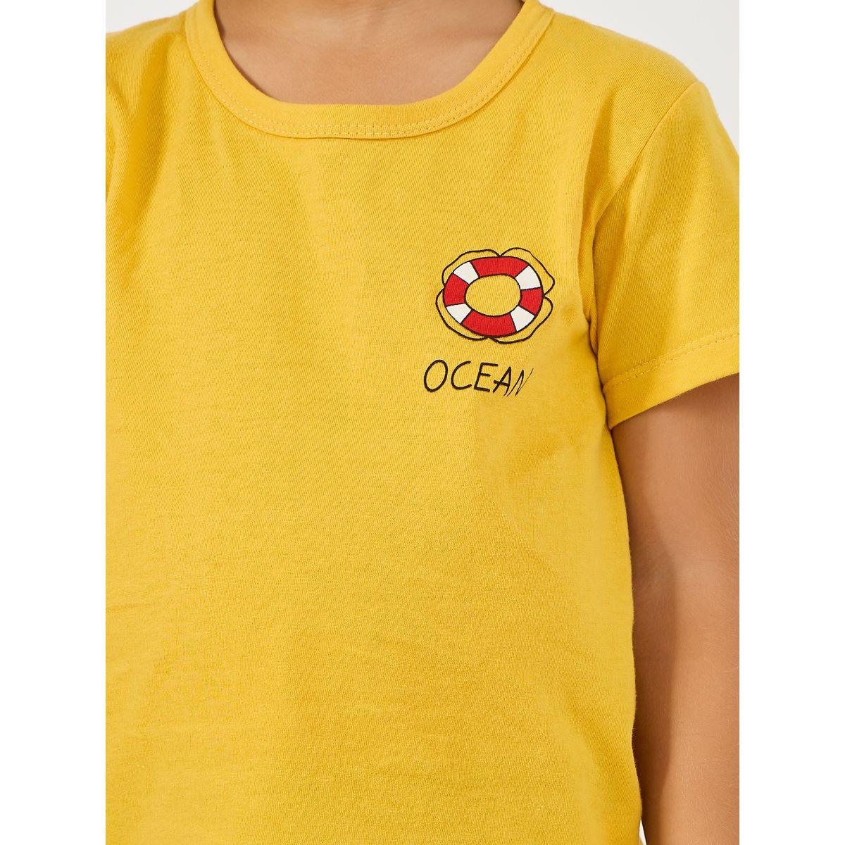 Styli Cotton Printed T-Shirt & Shorts Set-boys-clothing-nightwear-image-4