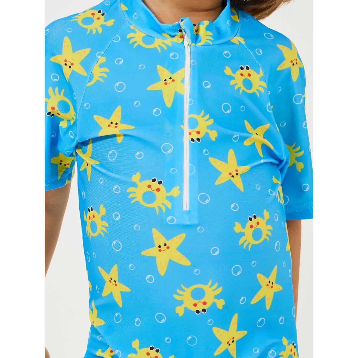 Styli  Starfish Print Zip Detail Swimsuit-boys-clothing-sportswear-tops-image-3