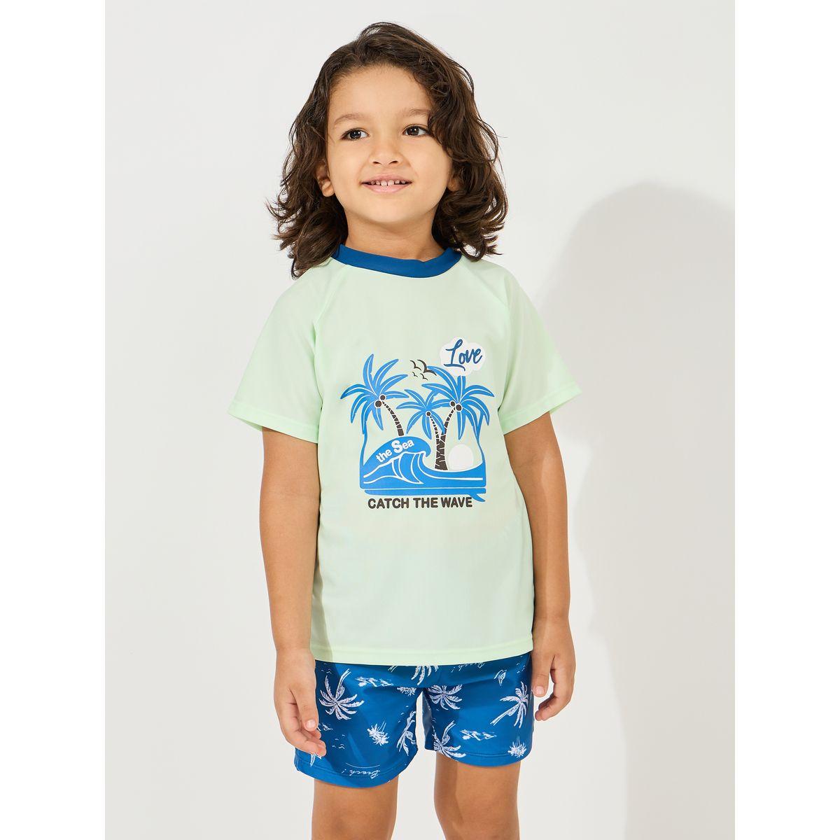 Styli  Sea Printed T-Shirt & Short Swimsuit Set-sports-boys-clothing-sets-image-2