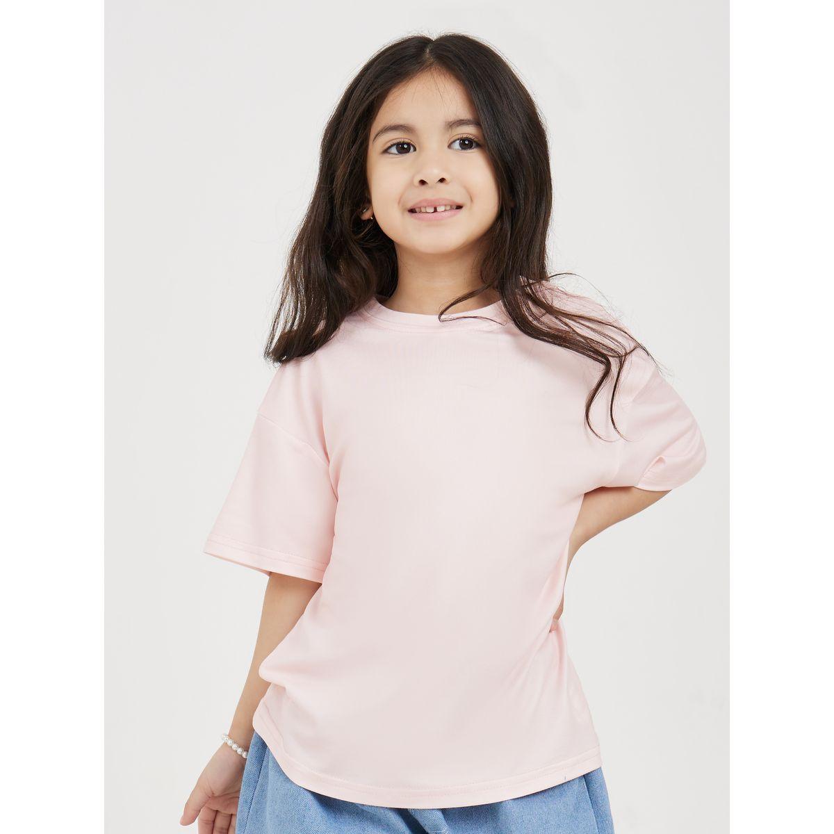 Styli Oversized Printed Back Round Neck T-Shirt-girls-clothing-tshirts-image-2