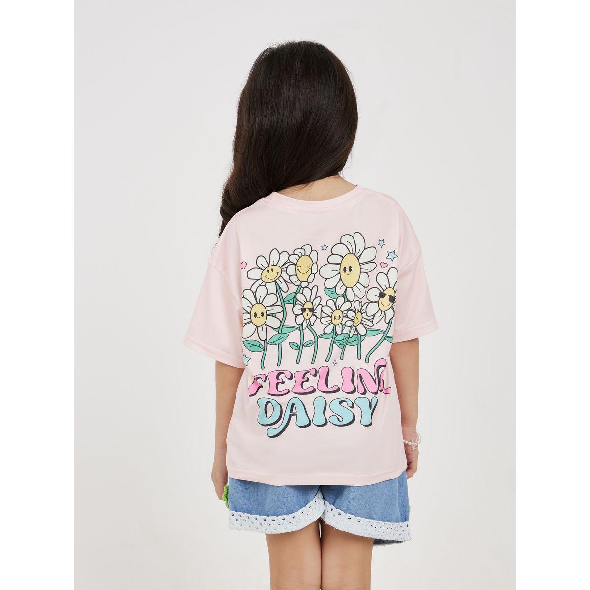Styli Oversized Printed Back Round Neck T-Shirt-girls-clothing-tshirts-image-5